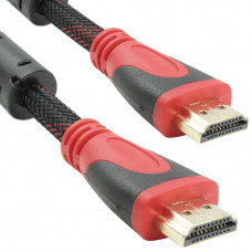 HDMI кабел 10м, С оплетка и ферит