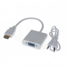 Преходник HDMI M - VGA F  + Аудио, 0.15м